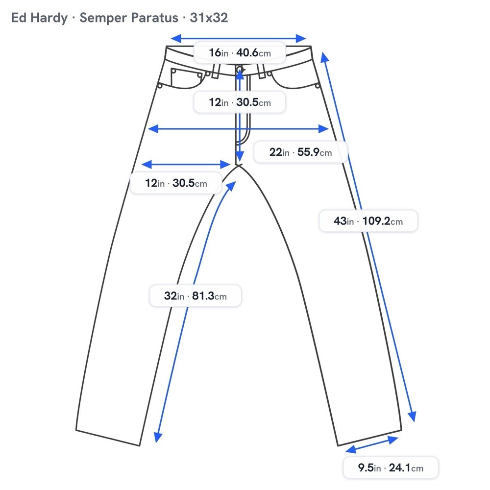 ED HARDY MEN'S JEANS - Picture 11 of 11